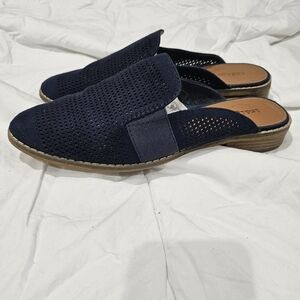 Women's Navy Slip-On Loafers